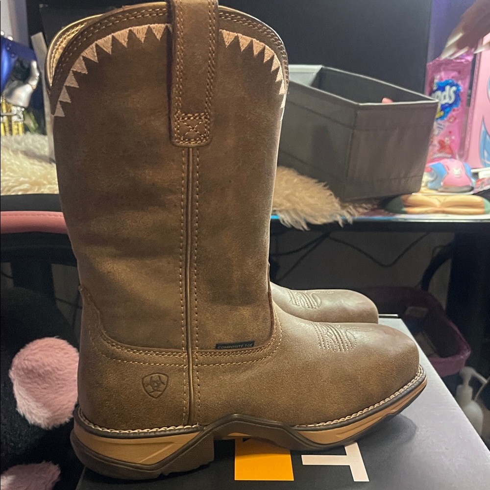 Ariat Tan Leather Western Boots